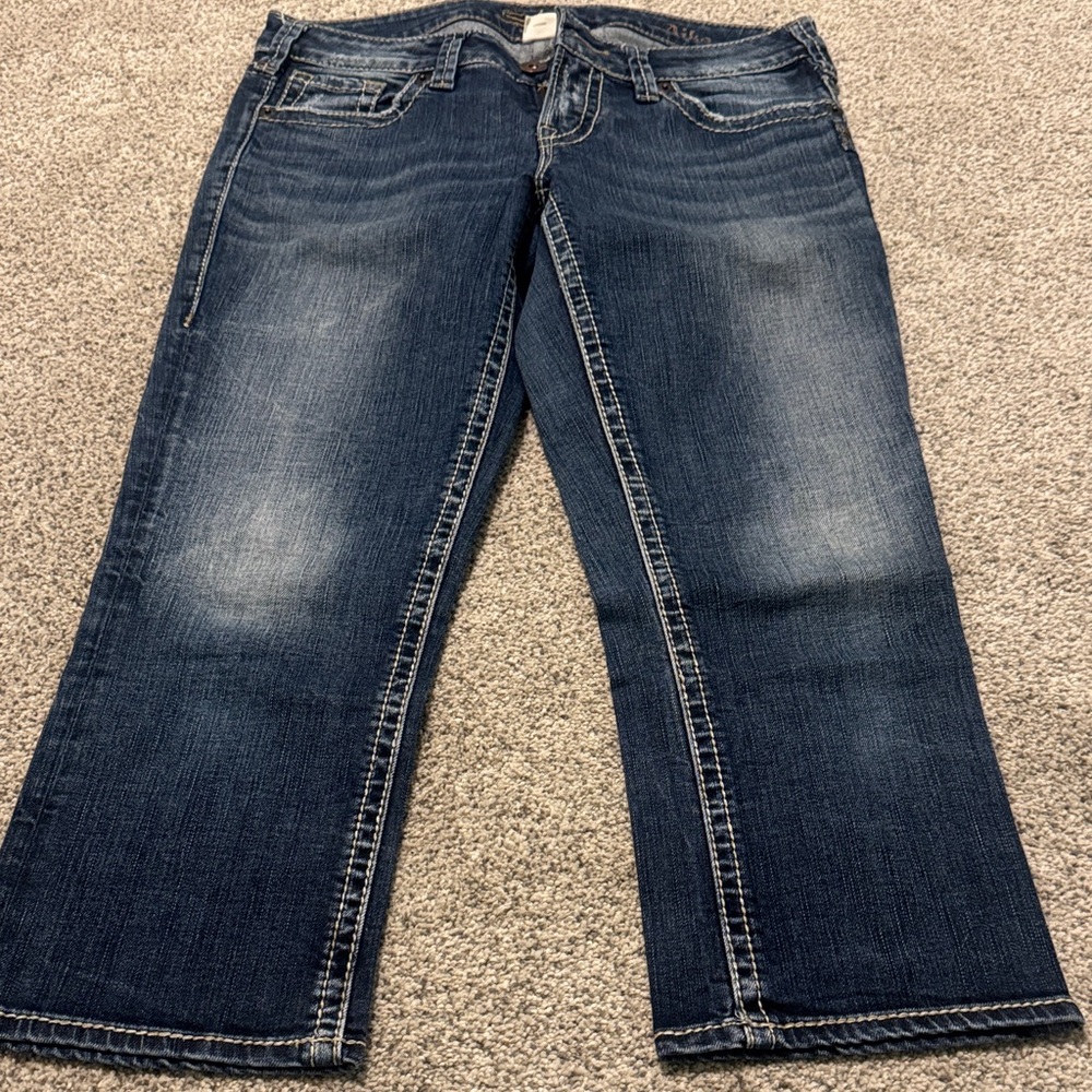 Silver Aiko Dark Wash Women’s Jeans - Blue